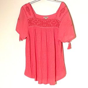 Lucky Brand Boho Peasant top